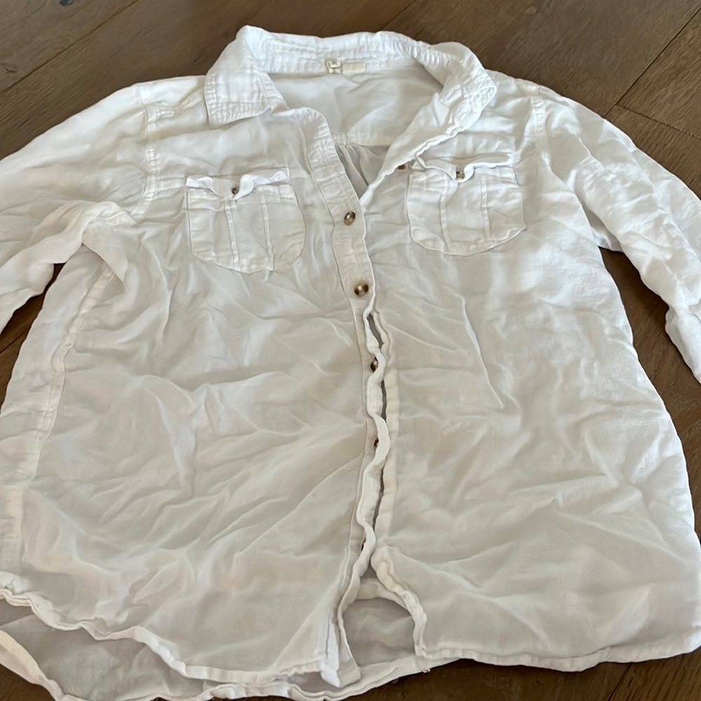 white button down shirt